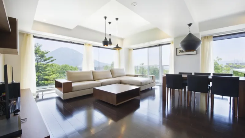 Niseko accommodation with mountain views