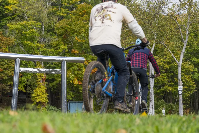 Trailhead entry at Twin Peaks Bike Park